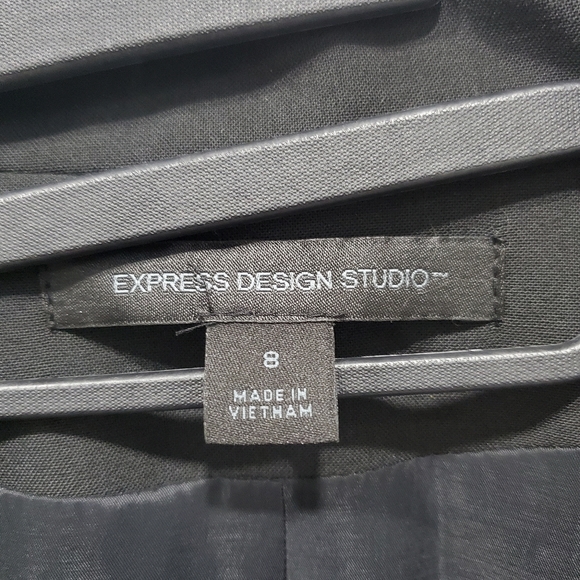 Express | Black Collared Single Button Blazer - Picture 2 of 6